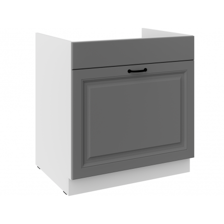 Szafka pod zlew z szufladą 80 cm Premium Box Retro wh / grey